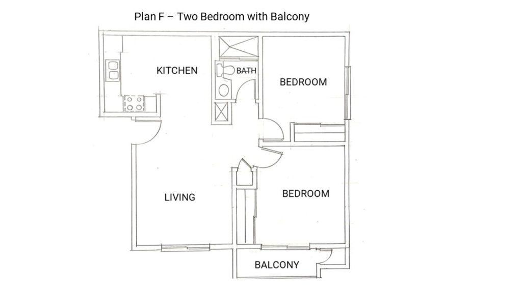 2 Bedroom Unit with Balcony